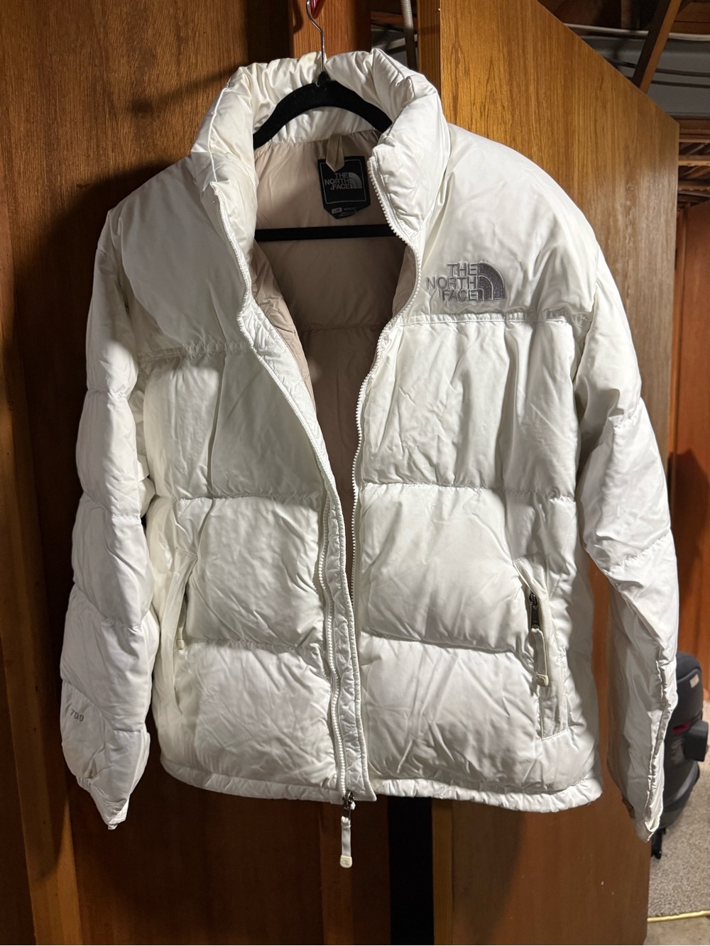 The North Face Women's White Puffy Down Jacket